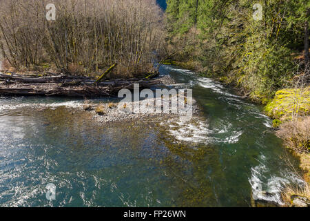 Upper McKenzie River in Oregon Cascades Stock Photo Alamy