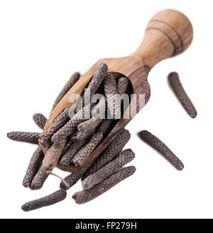 Portion of Long Pepper isolated on white background Stock Photo