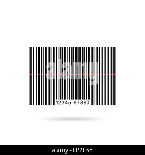 Image of a barcode isolated on a white background Stock Vector Image ...