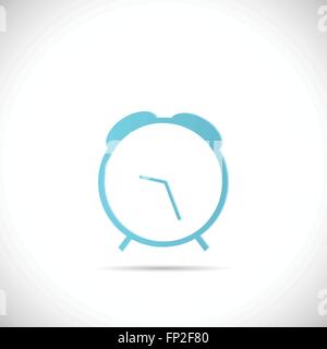 Illustration of an abstract clock design isolated on a white background. Stock Vector