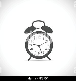 Illustration of an abstract clock design isolated on a white background. Stock Vector