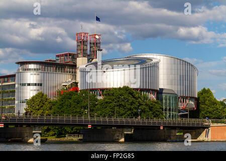 ILL RIVER AND EUROPEAN COURT FOR HUMAN RIGHTS STRASBOURG ALSACE FRANCE