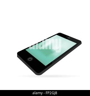Smartphone isolated on a white background Stock Vector