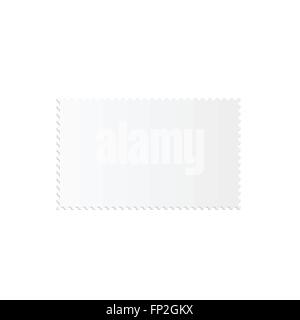 Illustration of a blank stamp isolated on a white background. Stock Vector