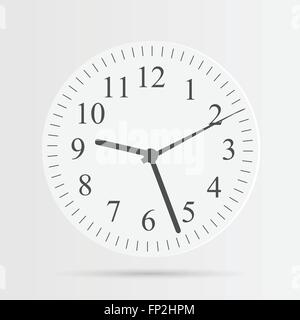 Illustration of a clock isolated on a white background. Stock Vector