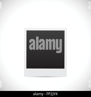 Illustration of a blank photo design isolated on a white background. Stock Vector