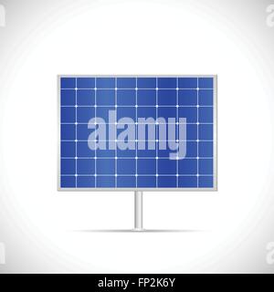 Illustration of a solar panel isolated on a white background. Stock Vector