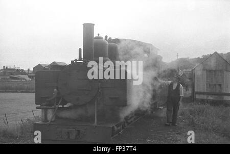 Ex WD Light Railways Baldwin 4-6-0T of 1917 as No.590 on the Welsh Highland Railway before withdrawal in 1936 Stock Photo