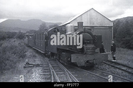 Welsh Highland Railway Hunslet 2-6-2T No.12 Russell with cut-down chimney in about 1935 Stock Photo