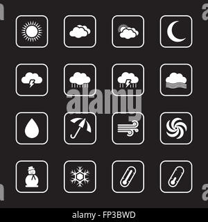White rectangle for weather forecast Stock Photo - Alamy