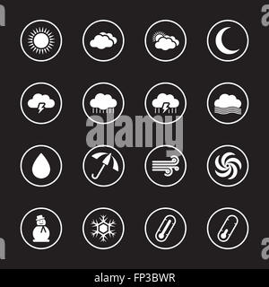 [JPEG] white flat weather icon set with rounded rectangle frame for web ...