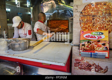 Pizza restaurant in Erbil, Northern Stock Photo