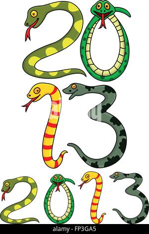2013 New snake Year Stock Vector