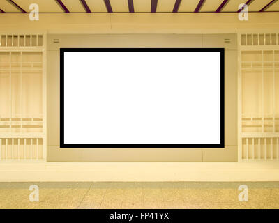 LCD TV with empty copy space at airport shot in asia Stock Photo