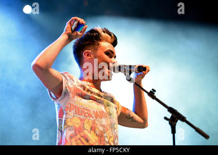 BARCELONA - MAY 23: Mario Jefferson (band) at Primavera Pop Festival by Los 40 Principales on May 23, 2014 in Barcelona, Spain. Stock Photo