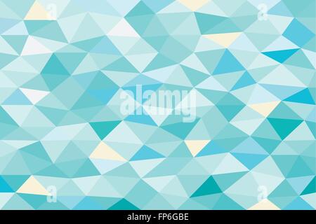 Ocean colour tone low poly graphic vector illustration background Stock Vector
