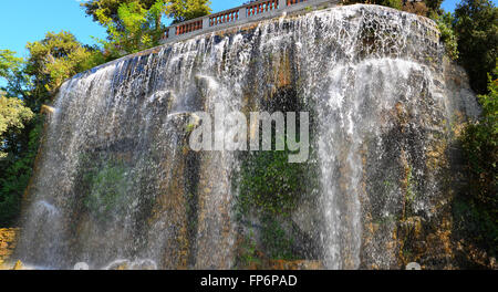 Waterfall on Mount Boron in Nice, France Stock Photo