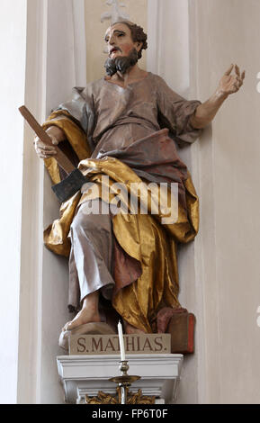 Saint Matthew, Basilica of St. Vitus in Ellwangen, Germany on May 07, 2014. Stock Photo