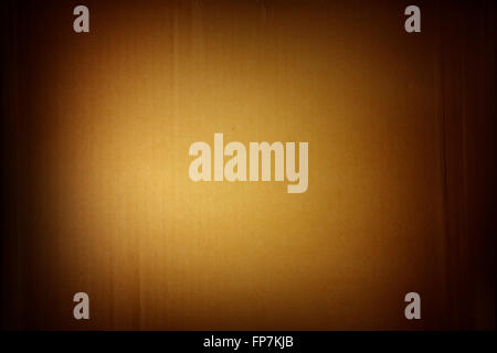 Closeup of cardboard texture. Dark edges Stock Photo