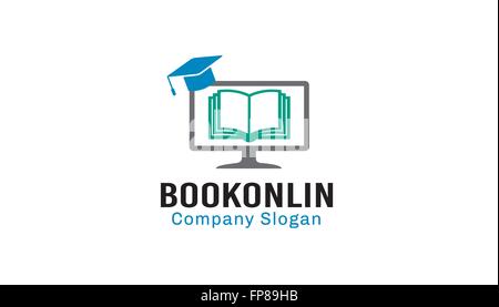 Book Online Design Illustration Stock Vector