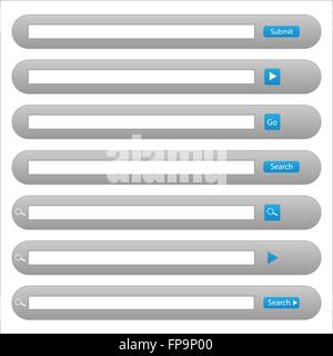 Vector Web Search Bars Stock Vector