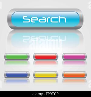 Colorful Web Buttons Stock Vector
