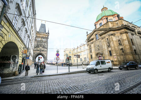 Prague, Czech Republic. 16th Mar, 2016. Saint Francis of Assisi Church in Prague © Aziz Karimov/Pacific Press/Alamy Live News Stock Photo