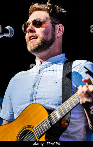 Belfast, Northern Ireland. 17 Mar 2016 - Former Westlife member Brian McFadden sings at the St. Patrick's Day concert in Belfast Credit:  Stephen Barnes/Alamy Live News Stock Photo