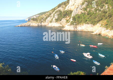 gorgeous summer landscape of istria near village brsec in croatia Stock Photo