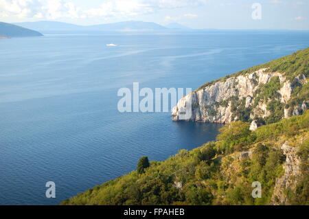 gorgeous summer landscape of istria near village brsec in croatia Stock Photo