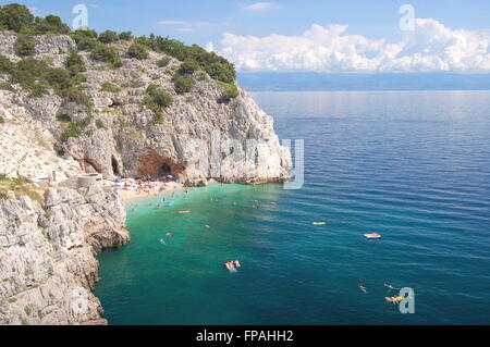 gorgeous summer landscape of istria near village brsec in croatia Stock Photo