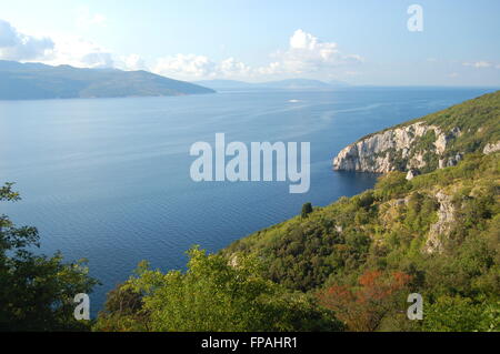 gorgeous summer landscape of istria near village brsec in croatia Stock Photo