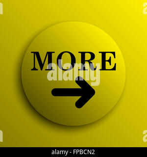 More icon. Internet button on white background Stock Photo - Alamy