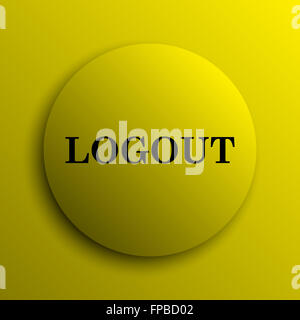 Logout icon. Internet button on white background Stock Photo - Alamy