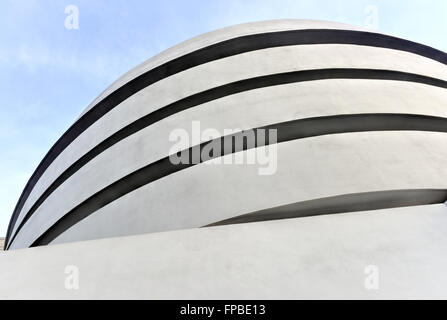 New York City - January 31, 2016: The famous Solomon R. Guggenheim Museum of modern and contemporary art in New York City, USA Stock Photo