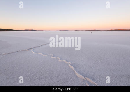 Dawn at Lake Gairdner, South Australia, SA, Australia Stock Photo