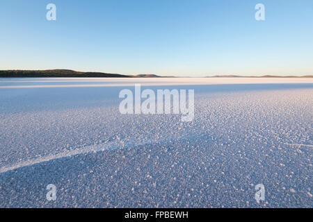 Dawn at Lake Gairdner, South Australia, SA, Australia Stock Photo