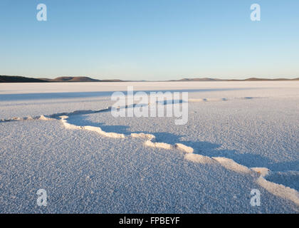 Dawn at Lake Gairdner, South Australia, SA, Australia Stock Photo