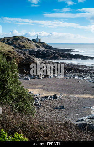 Mumbles on the Gower coast South Wales UK Bracelet Bay Stock Photo