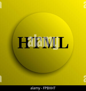 HTML icon. Internet button on white background Stock Photo - Alamy