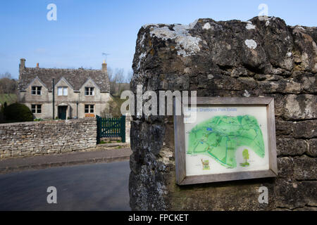 The Sculpture Trail / Walk at Sherborne, Gloucestershire around the Sherborne estate. Stock Photo