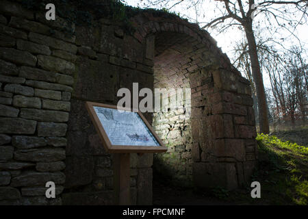 The Sculpture Trail / Walk at Sherborne, Gloucestershire around the Sherborne estate. Stock Photo