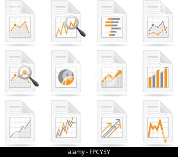 analytics chart icons Stock Vector Image & Art - Alamy