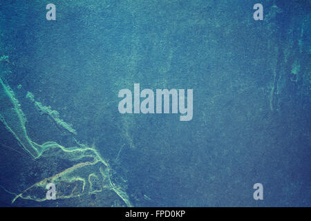Dark grunge stone background, close up of a slate. Stock Photo