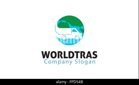 truck delivery fast shipping world vector illustration Stock Vector ...