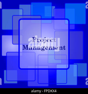 Project management icon. Internet button on white background Stock ...