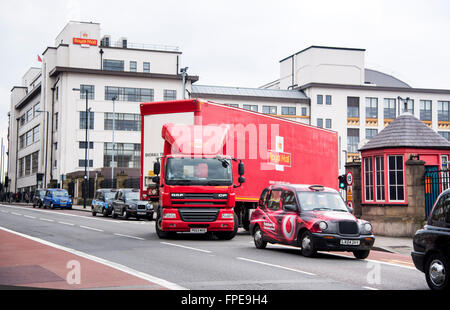 Post office Royal Mail lorry Mount Pleasant sorting Stock Photo