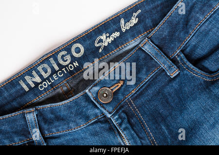 Close up detail of belt loops on denim jeans texture Stock Photo by  ©WorldWide_Stock 156277752