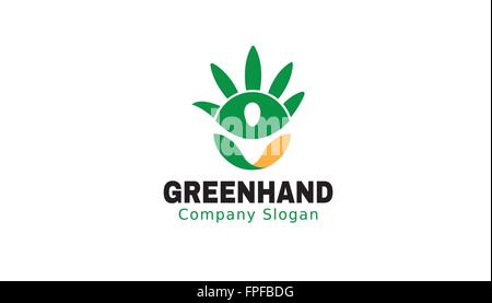 Green Hand Design Illustration Stock Vector