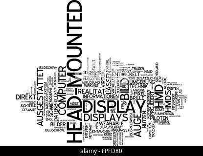 Head-mounted display head mounted bild bildschirm